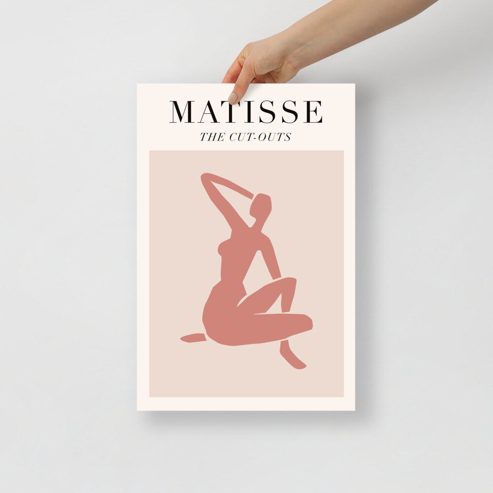 Terracotta Matisse Female Cut-Out Poster