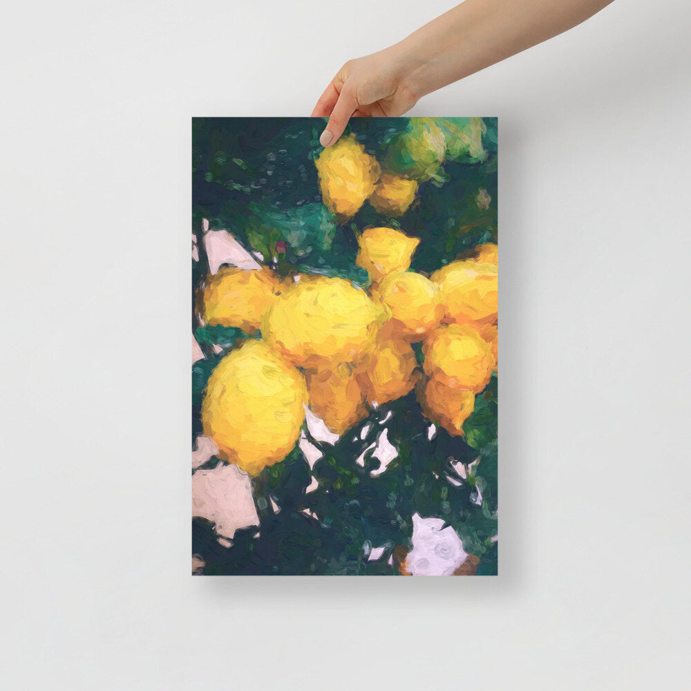 Painted Lemons Poster