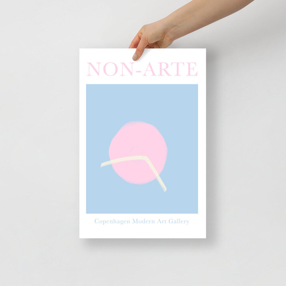 Pastel Abstract Exhibition Poster