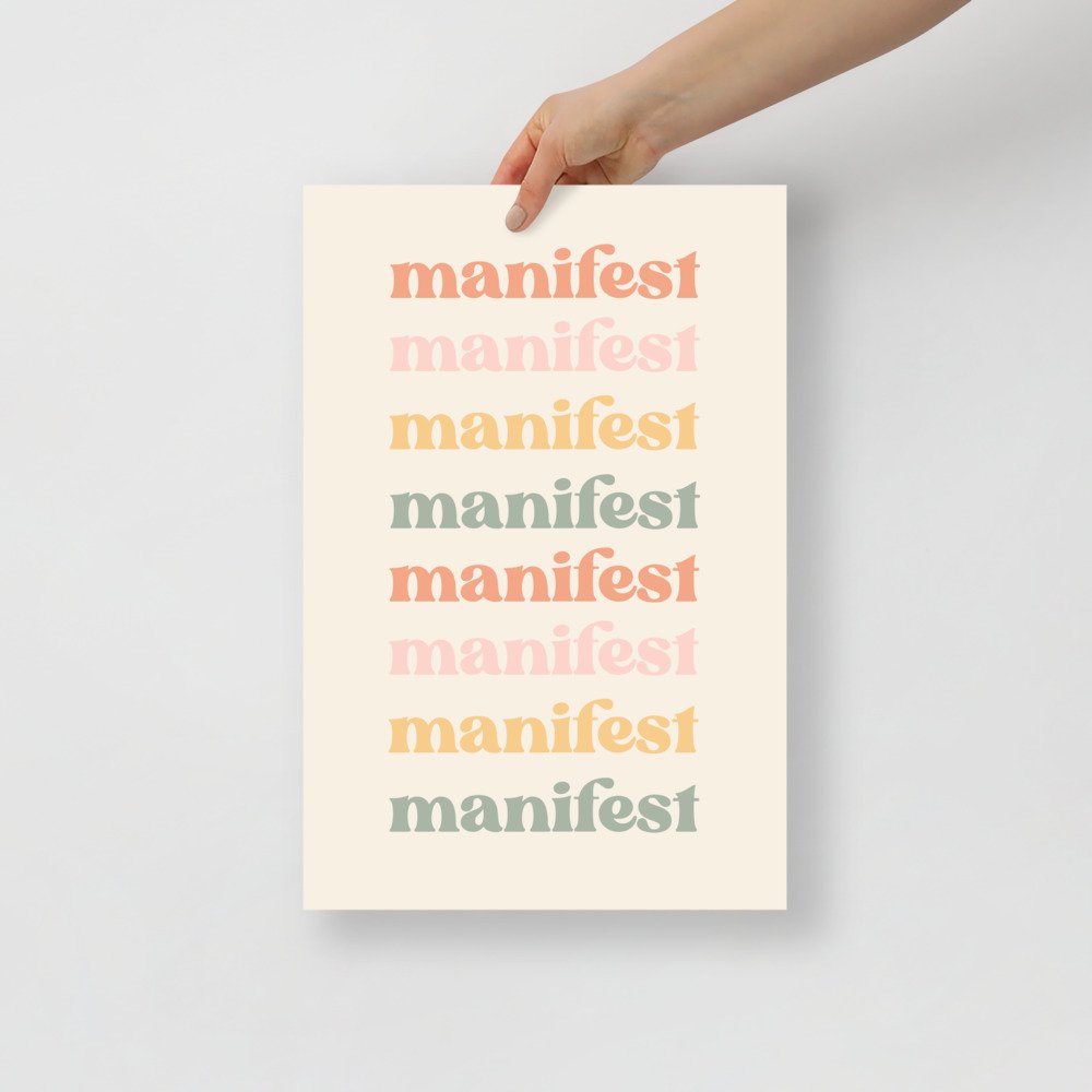 Manifest Wall Poster