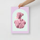 Lilac Bubble-Gum Goddess Poster