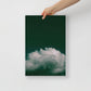 Emerald Green Cloud Poster
