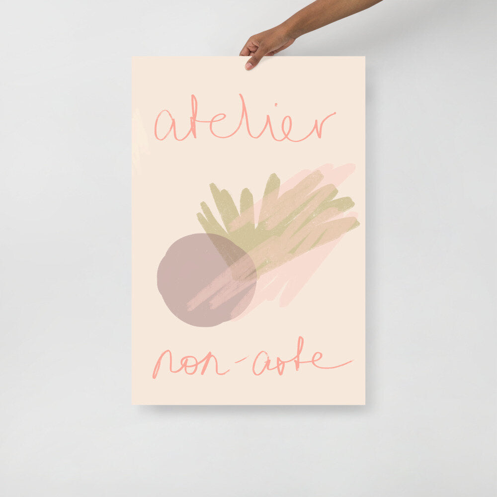 Atelier Illustrated Beige Poster