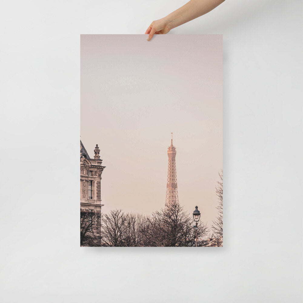 Eiffel Tower Photographic Wall Poster Print