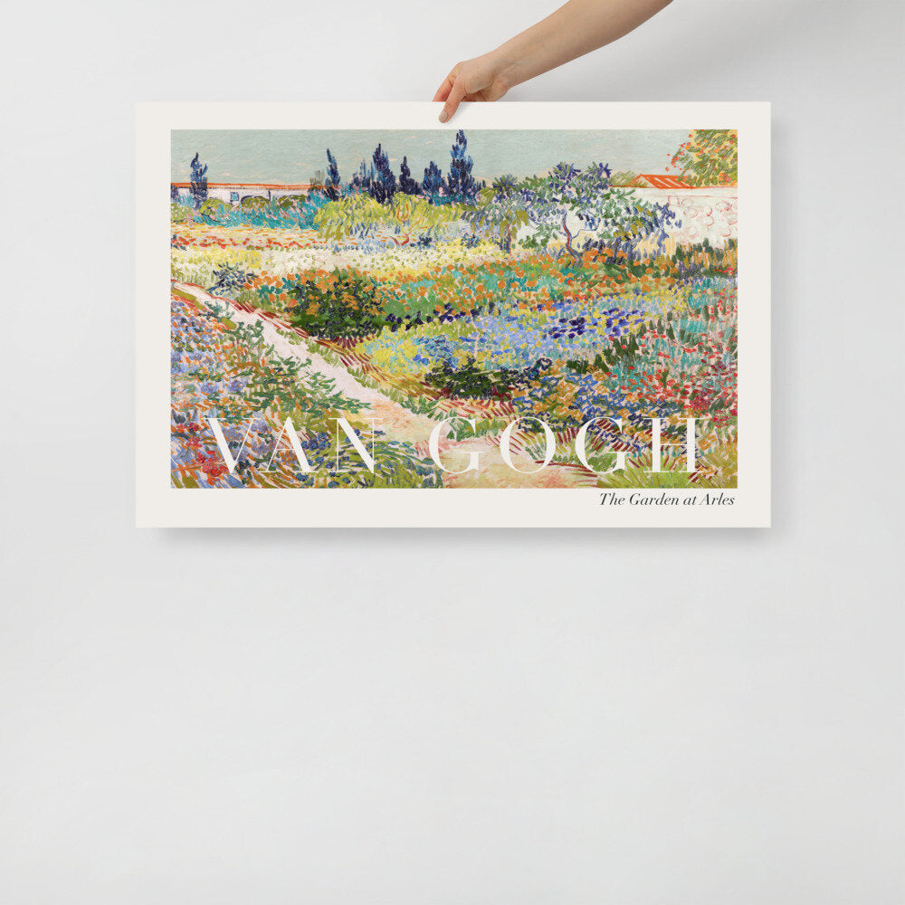Van Gogh 'The Garden at Arles' Landscape Poster
