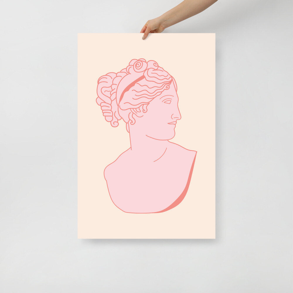 Pink ancient aesthetic poster