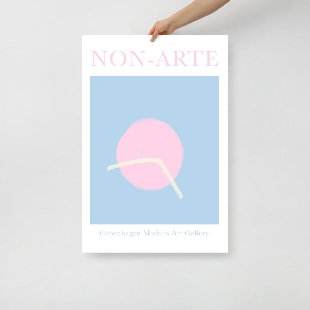 Pastel Abstract Exhibition Poster