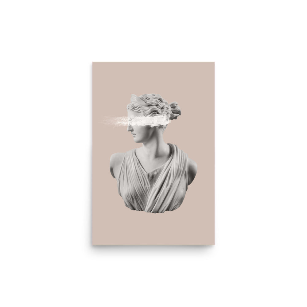 Brown Artemis Grecian Poster