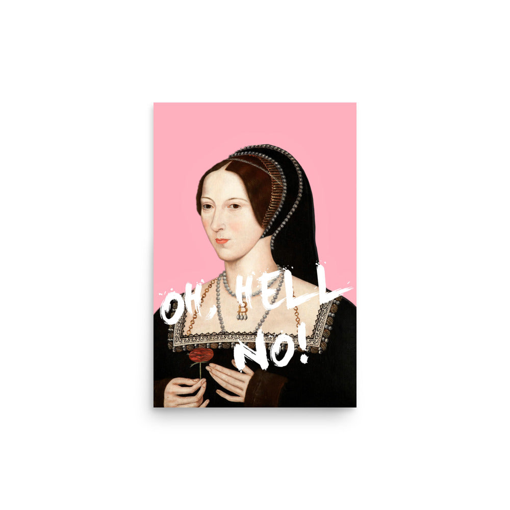 Pink Anne Boleyn Poster Print