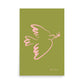 Green and pink dove poster