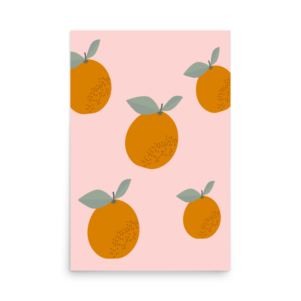 Oranges Wall Poster
