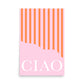Striped Wave Ciao Poster