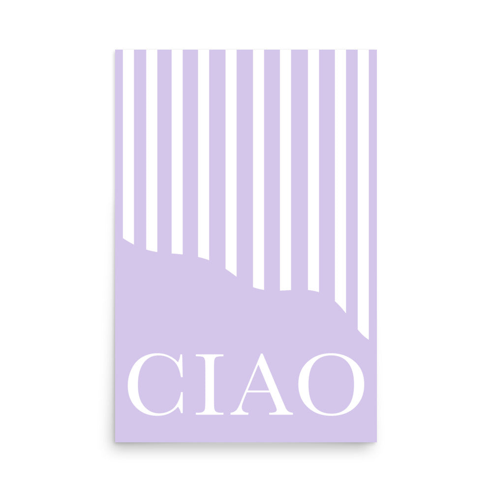 Digital Lavender Ciao Poster