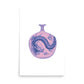 Purple Chinese Vase Poster