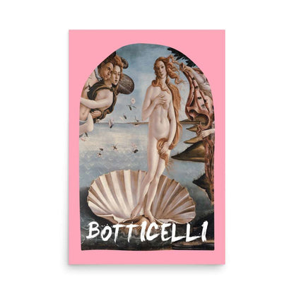 Botticelli Venus Pink Art Poster
