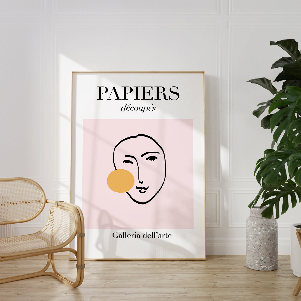 Modern Face Art Poster Print