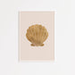 Gold Clam Shell Poster