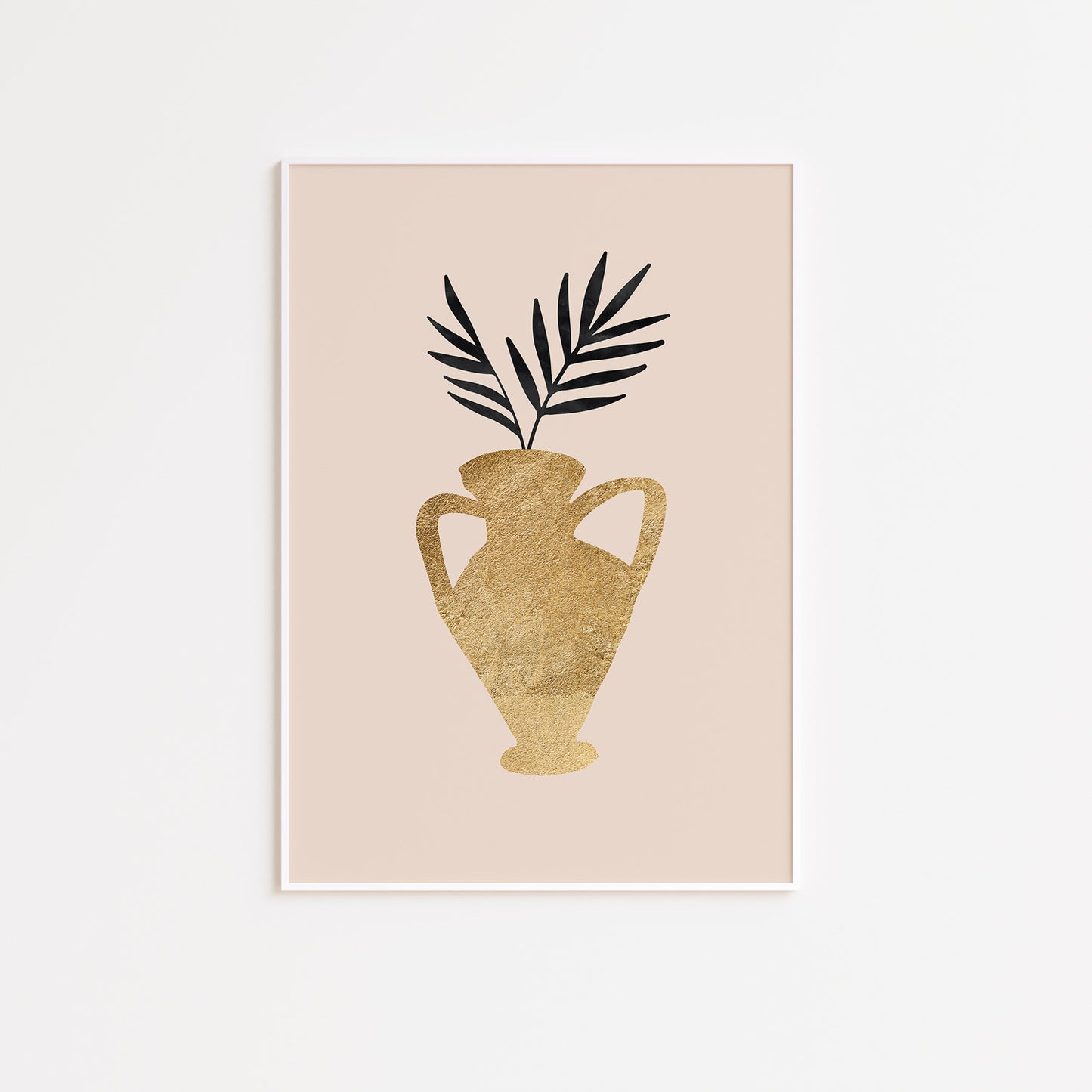 Gold Vase Poster