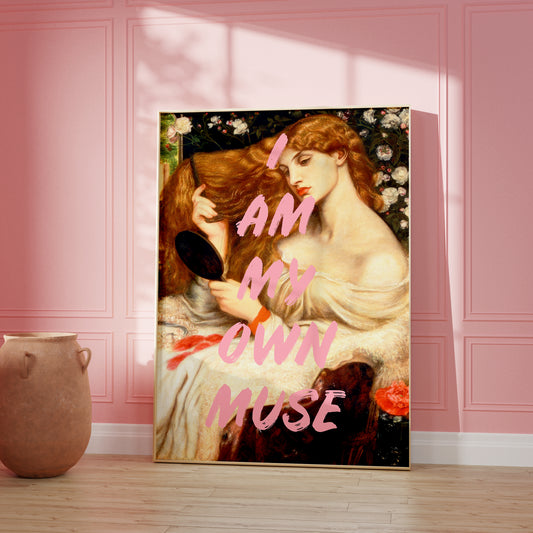 I Am My Own Muse Altered Art Poster Print