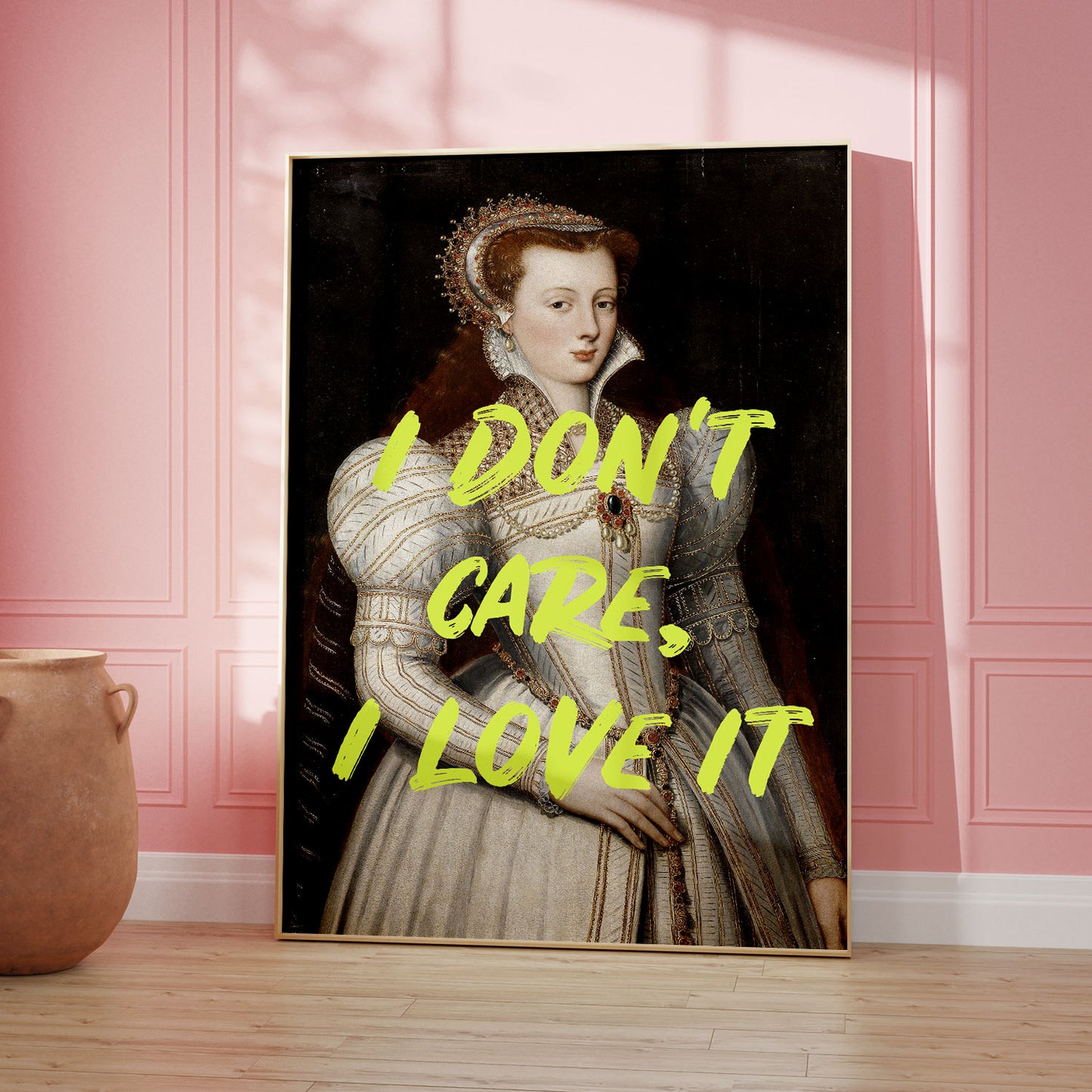 I Don't Care Maximalist Poster