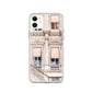 Paris Orange and White Striped iPhone Case