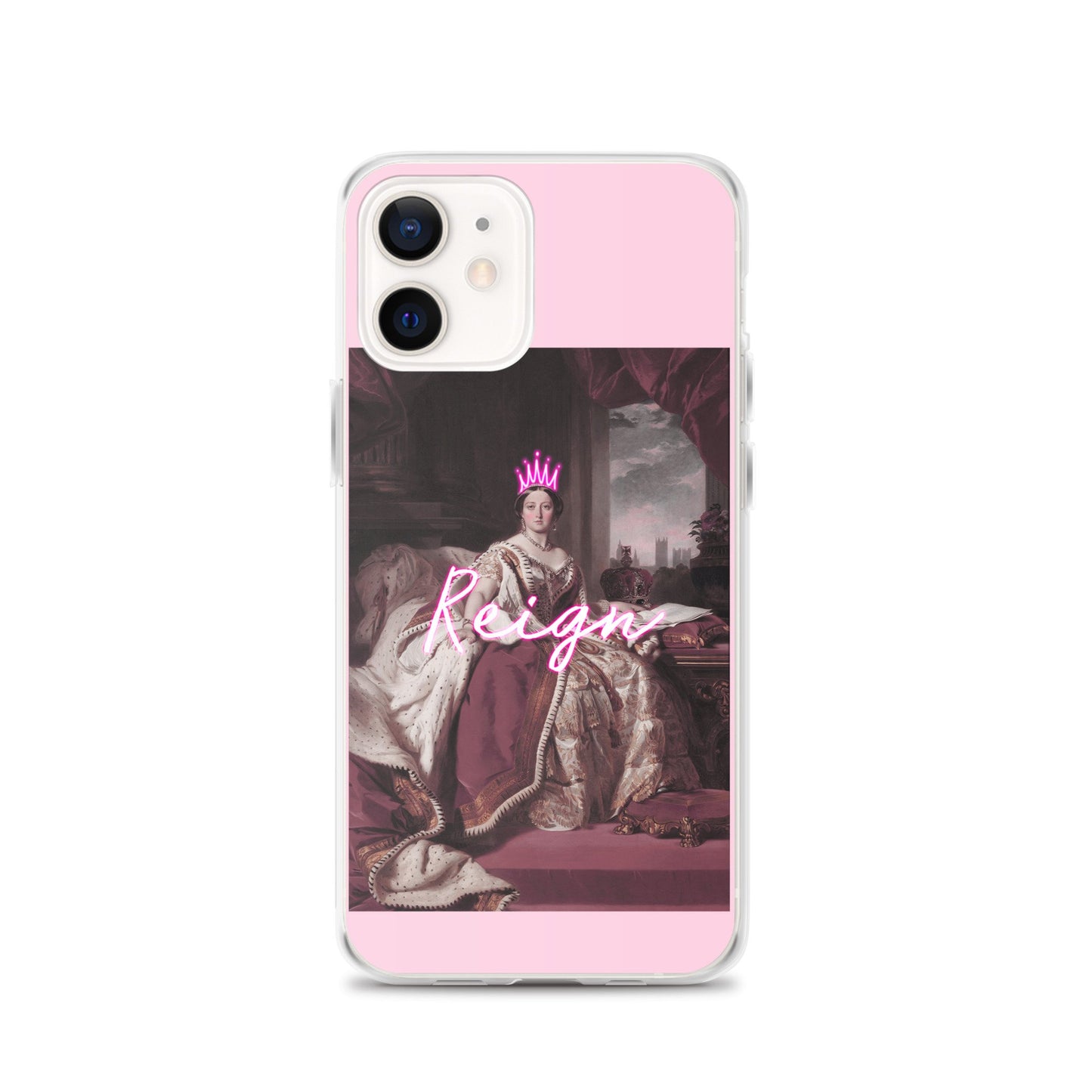 Queen Victoria Reign Neon iPhone Case