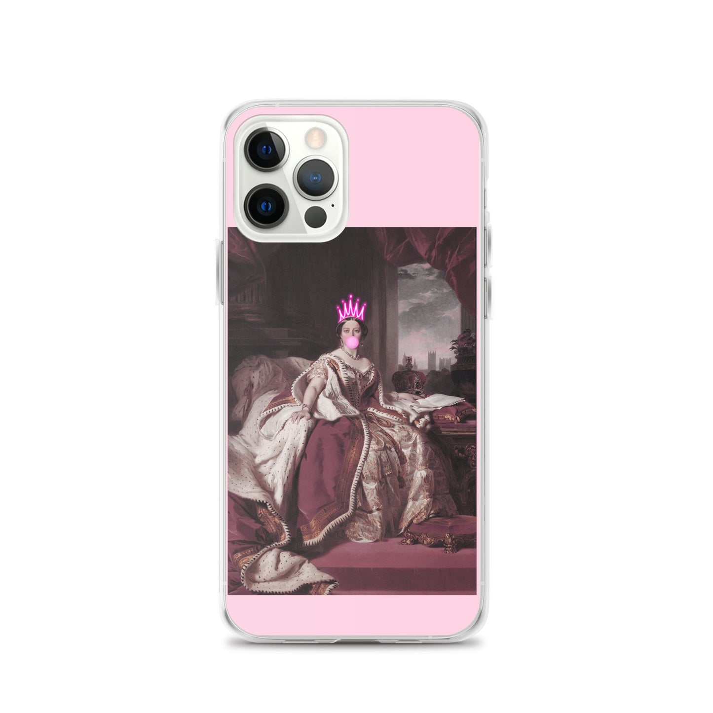 Queen Victoria  Neon Pink iPhone Case