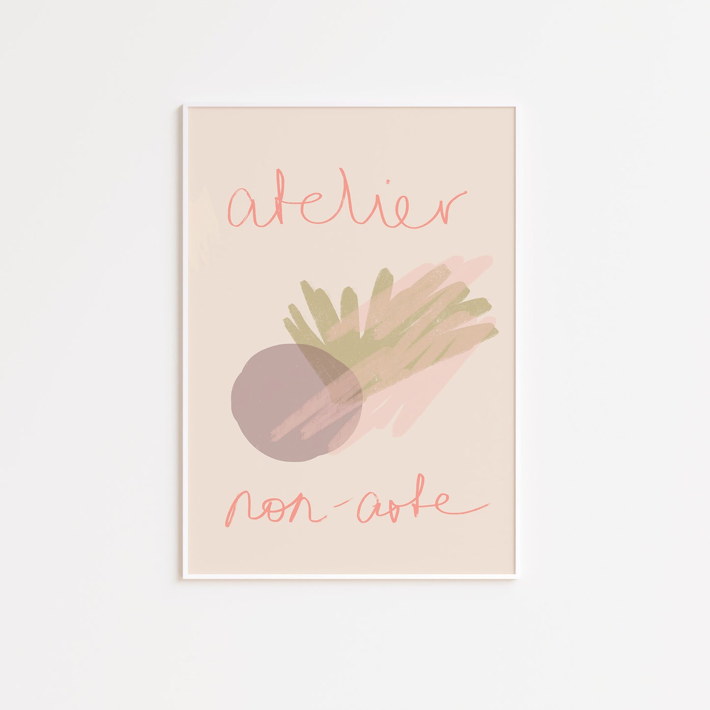 Atelier Illustrated Beige Poster