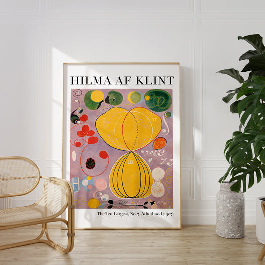 Hilma AF Klint Abstract Wall Art Poster