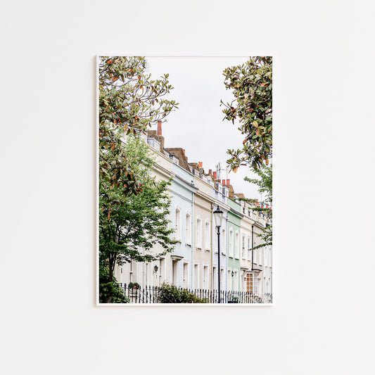 London Houses Photographic Poster