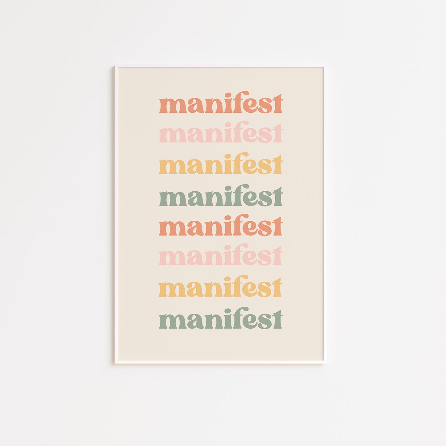 Manifest Wall Poster