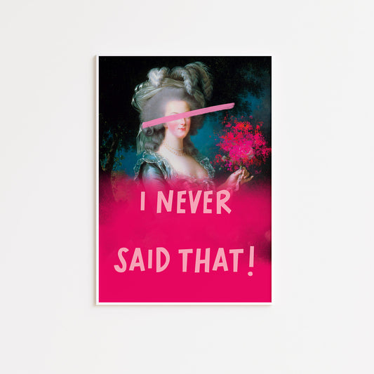 Marie-Antoinette Quote Wall Poster Print