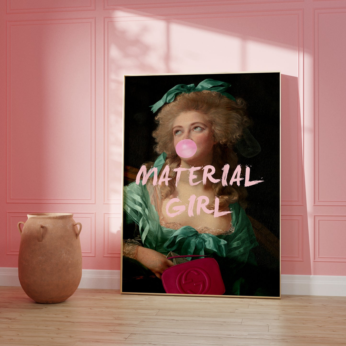 Material Girl Altered Art Poster