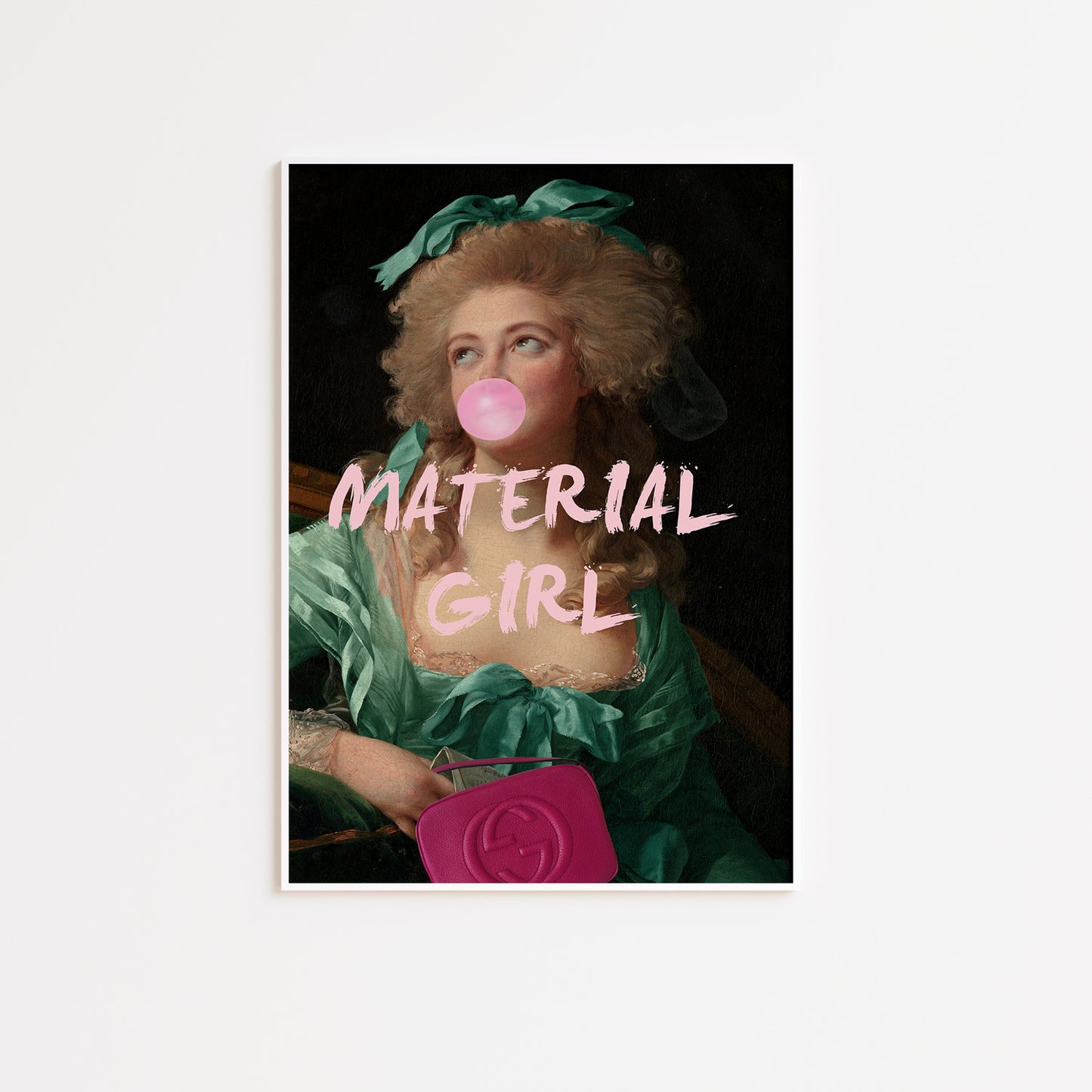 Material Girl Altered Art Poster