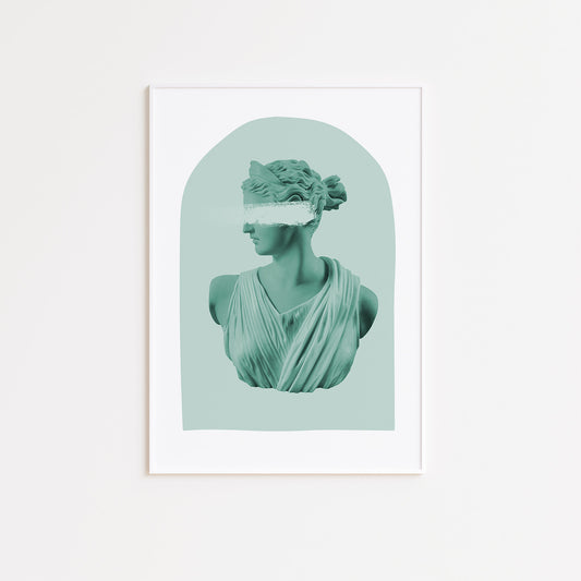 Mint Artemis Ancient Aesthetic Wall Poster Print