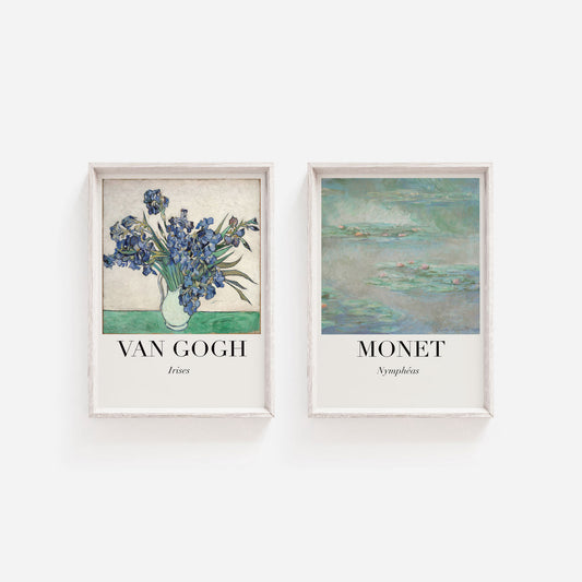 Monet and Van Gogh Set of Two Printable Posters