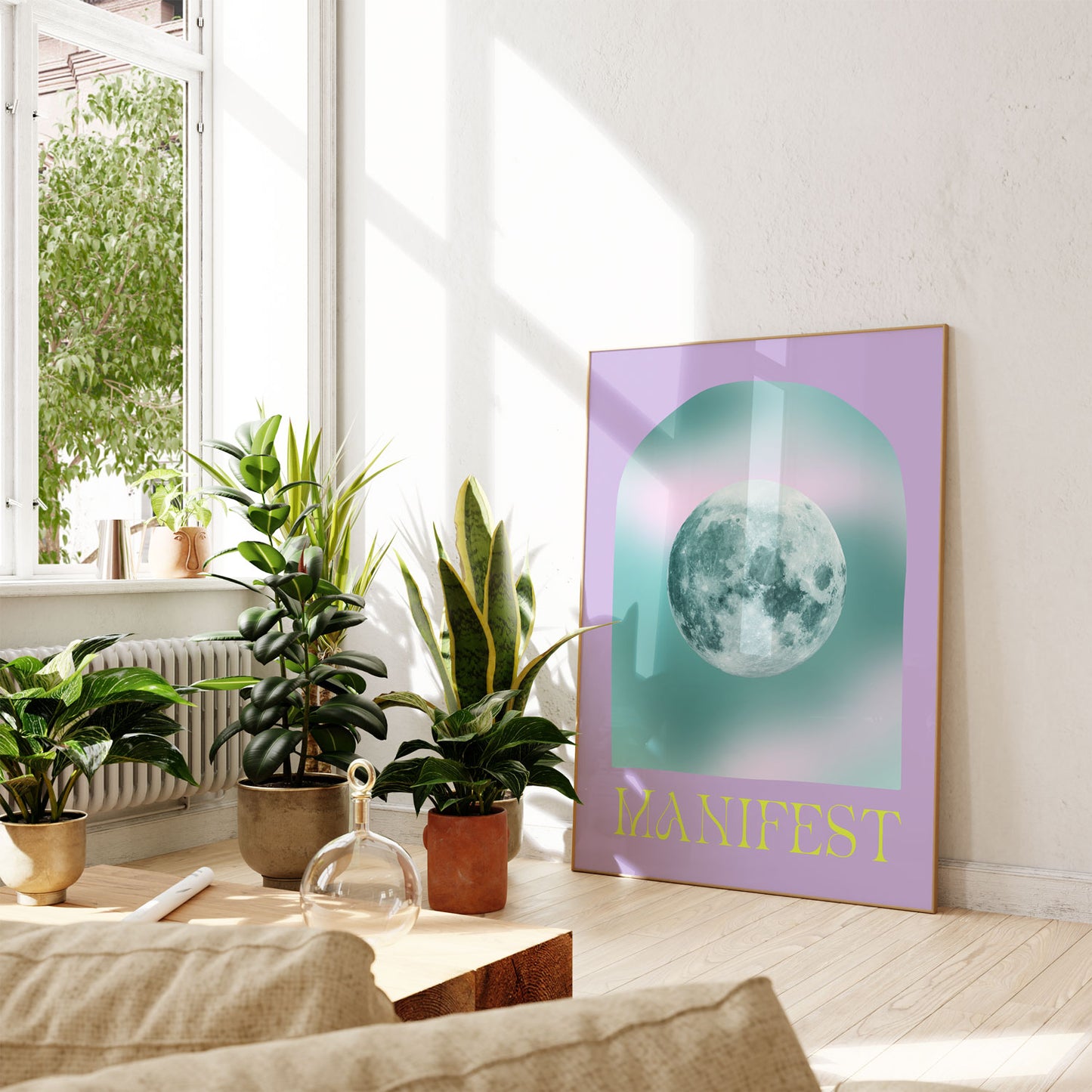 Manifest Moon Wall Poster
