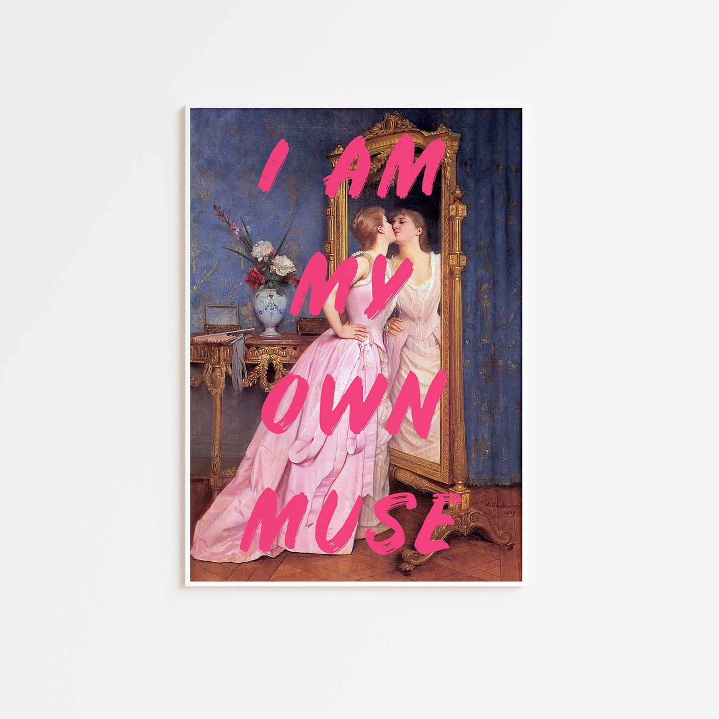 Hot Pink My Own Muse Wall Poster
