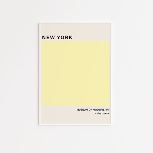 Cities Colour Card Collection - New York Poster