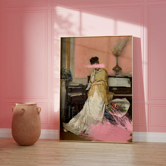Pink Vintage Portrait Poster