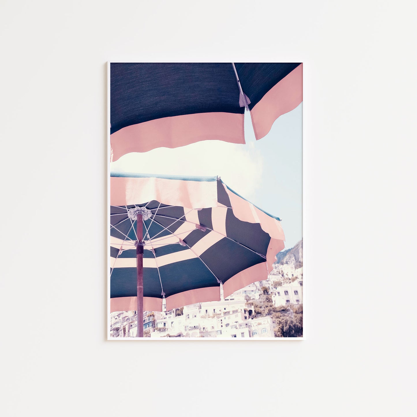 Positano Beach Umbrella Poster