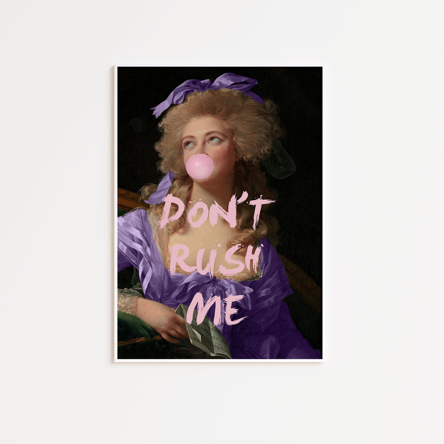 Purple Don't Rush Me Poster