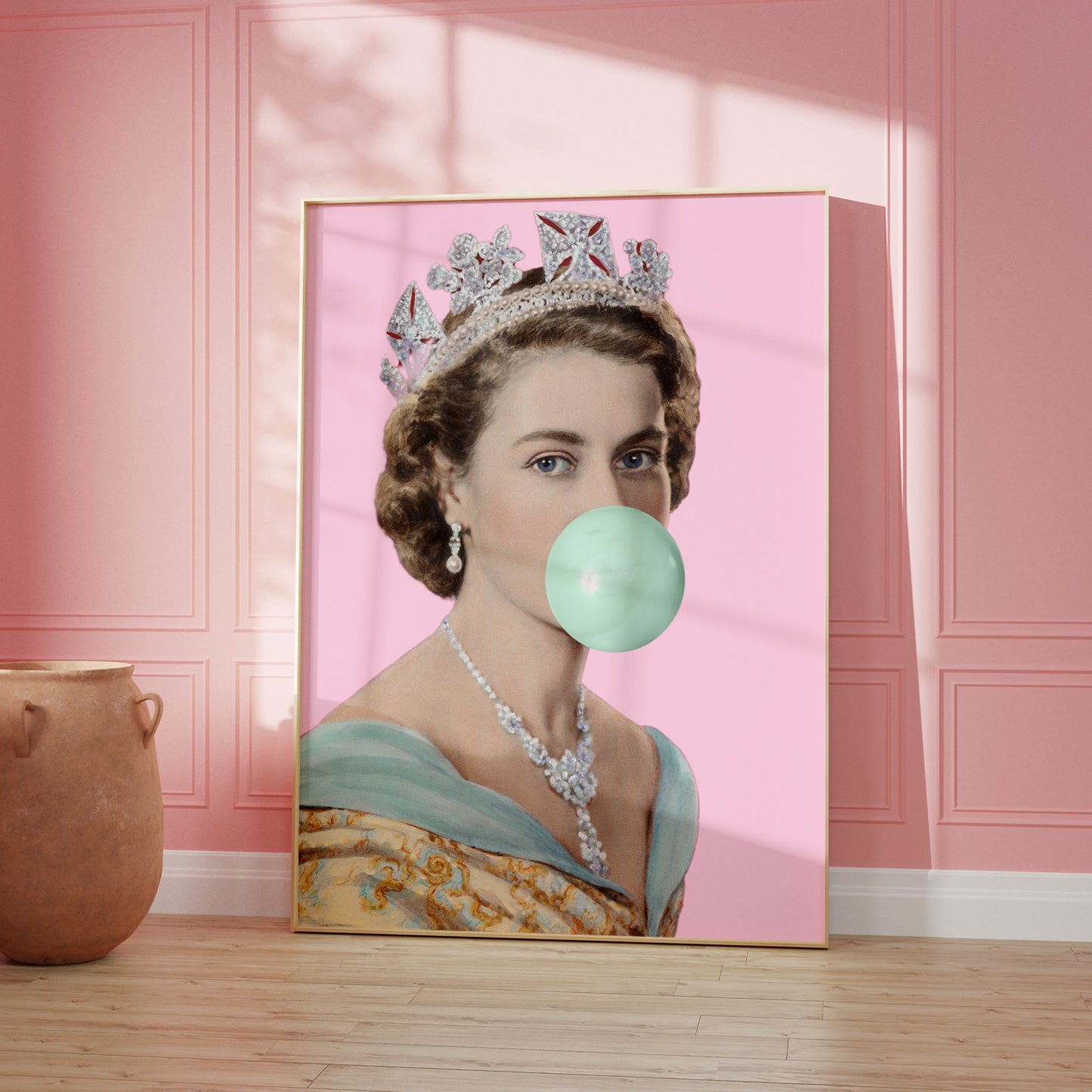 Mint Queen Elizabeth Bubble-Gum Poster