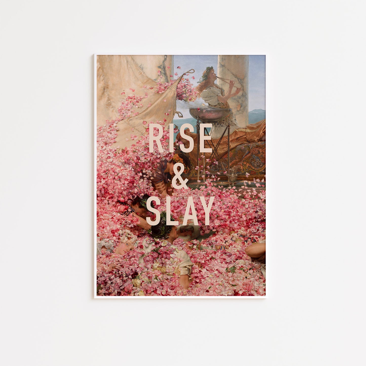 Rise and Slay Pink Wall Poster