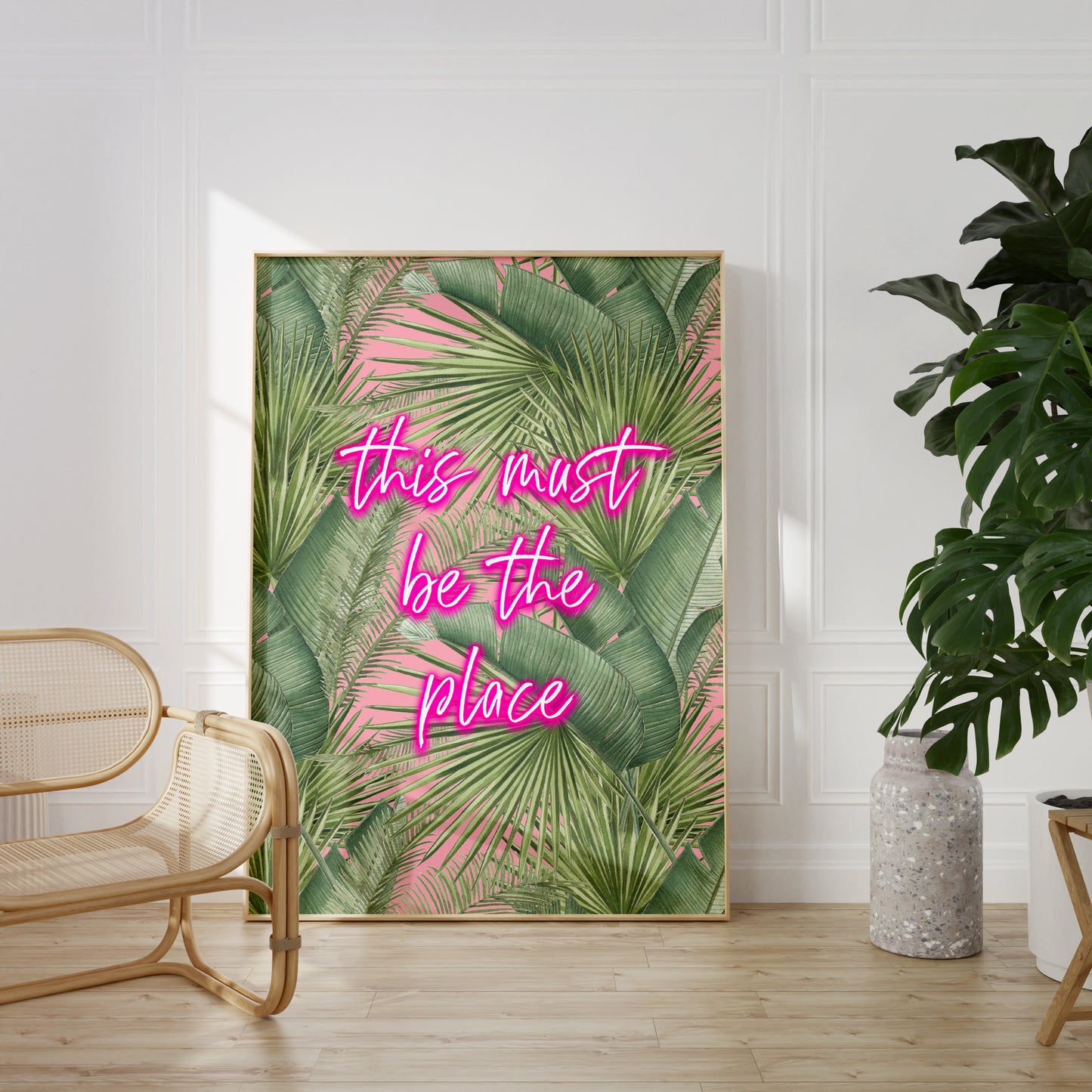This Must Be The Place Neon Poster