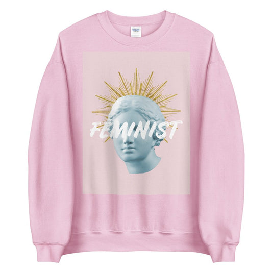 Pink Feminist Venus Unisex Sweatshirt