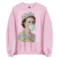 Pink Bubble-Gum Queen Elizabeth Unisex Sweatshirt