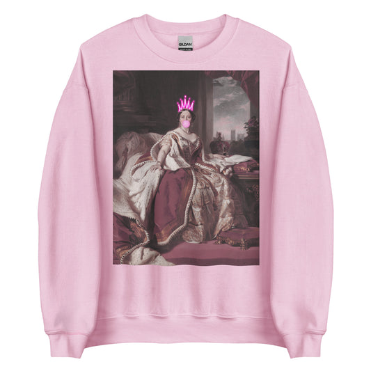 Bubble-Gum Queen Victoria Unisex Sweatshirt