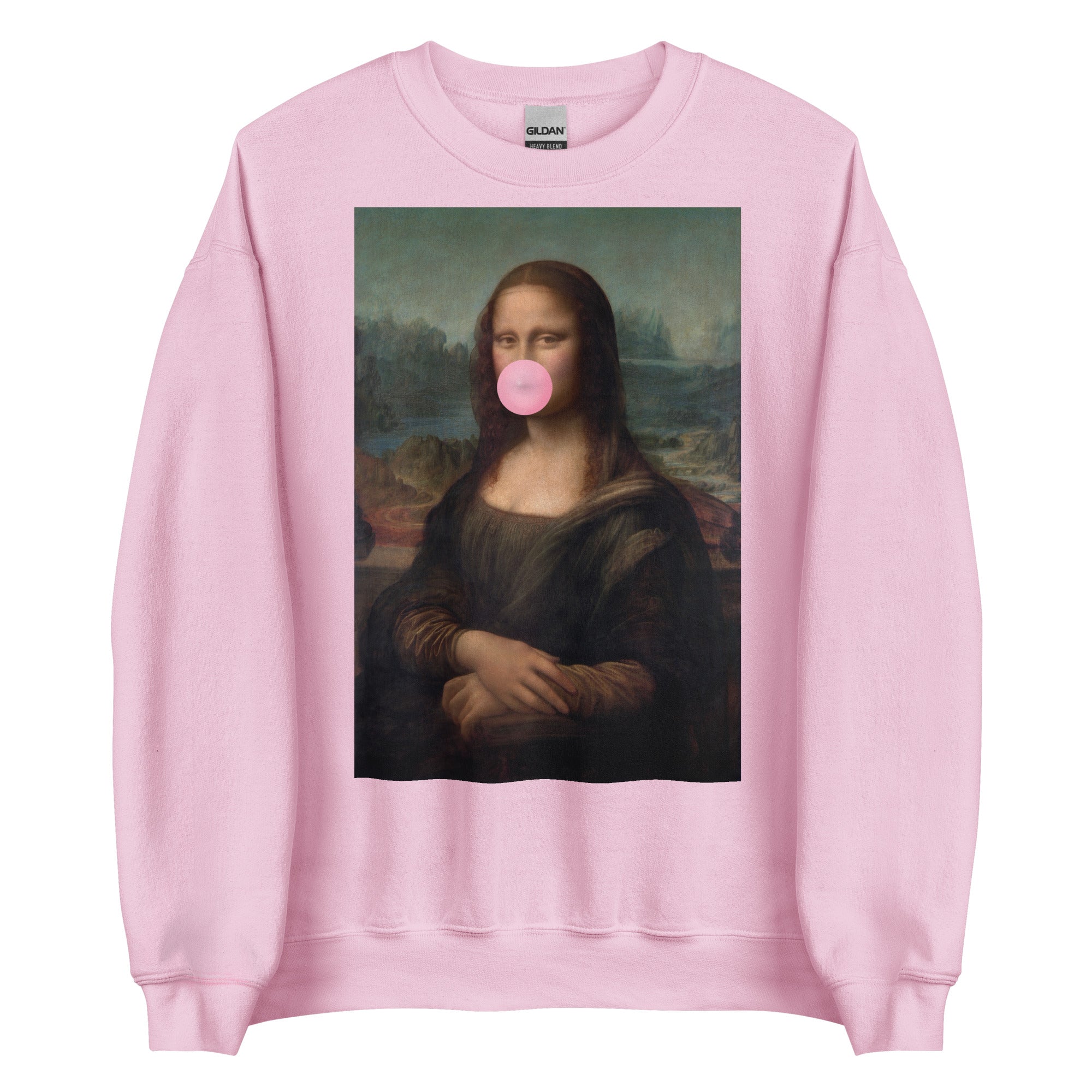 Mona Lisa Bubble Gum Unisex Sweatshirt