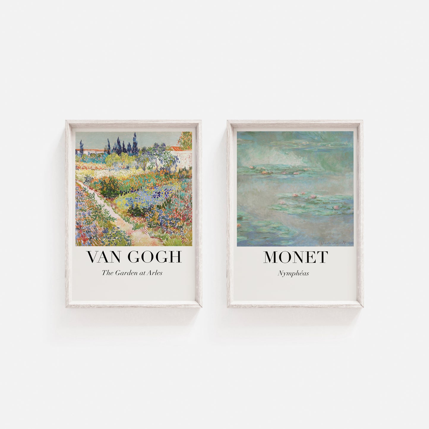 Van Gogh and Monet Set of Two Printable Posters